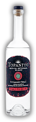 Mezcal Topanito Artesanal 100% Tobalá Agave 49% Mezcal Topanito Artesanal 100% Tobalá Agave 49%  0,7	 Liter - Vol 49%