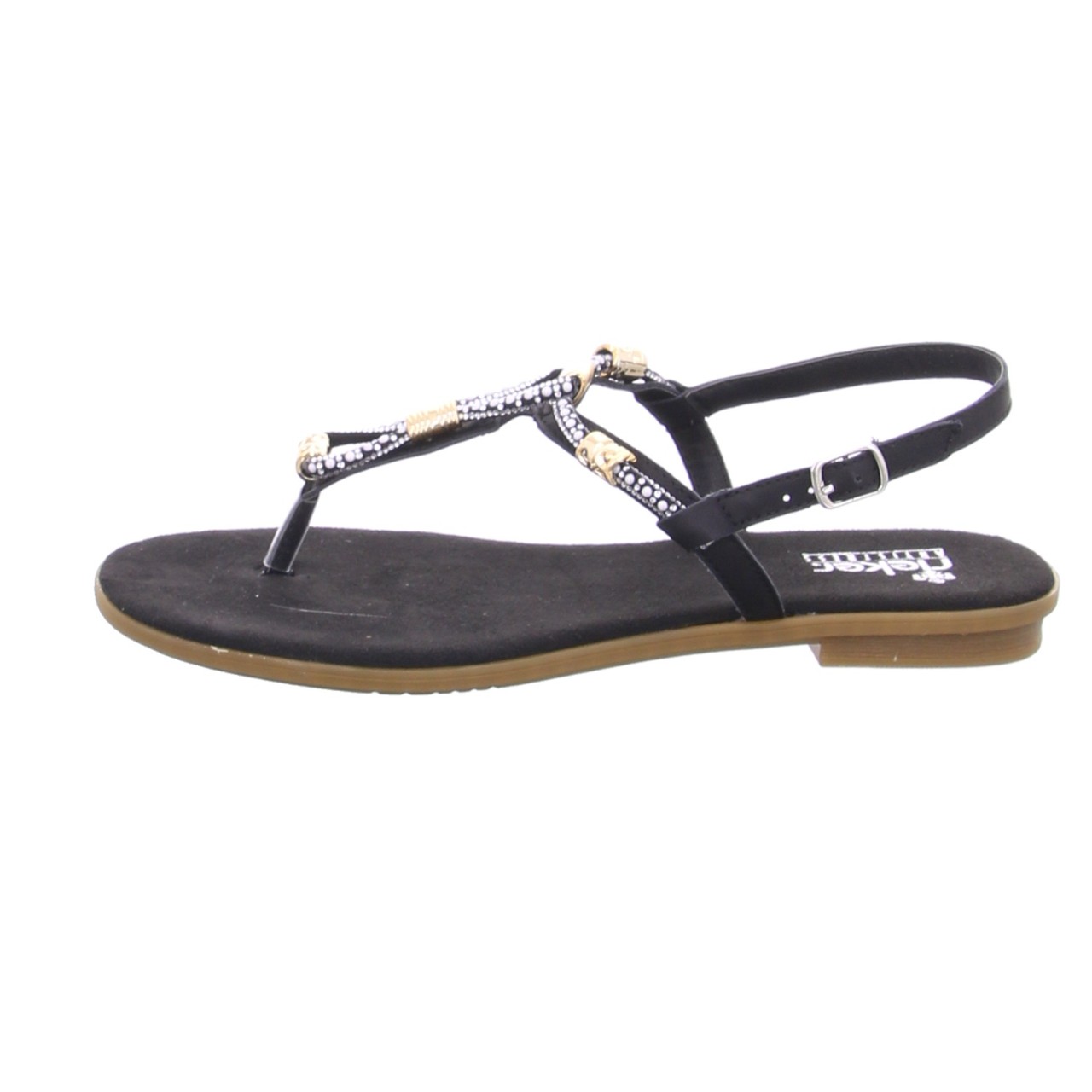 RIEKER Klassische Sandalen schwarz FSK Damen Sandalen