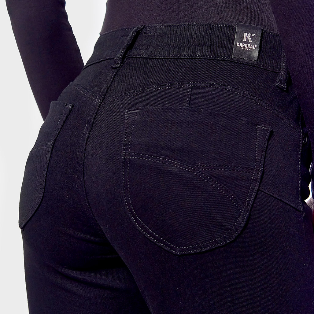 FLORR  Jean slim Femme noir