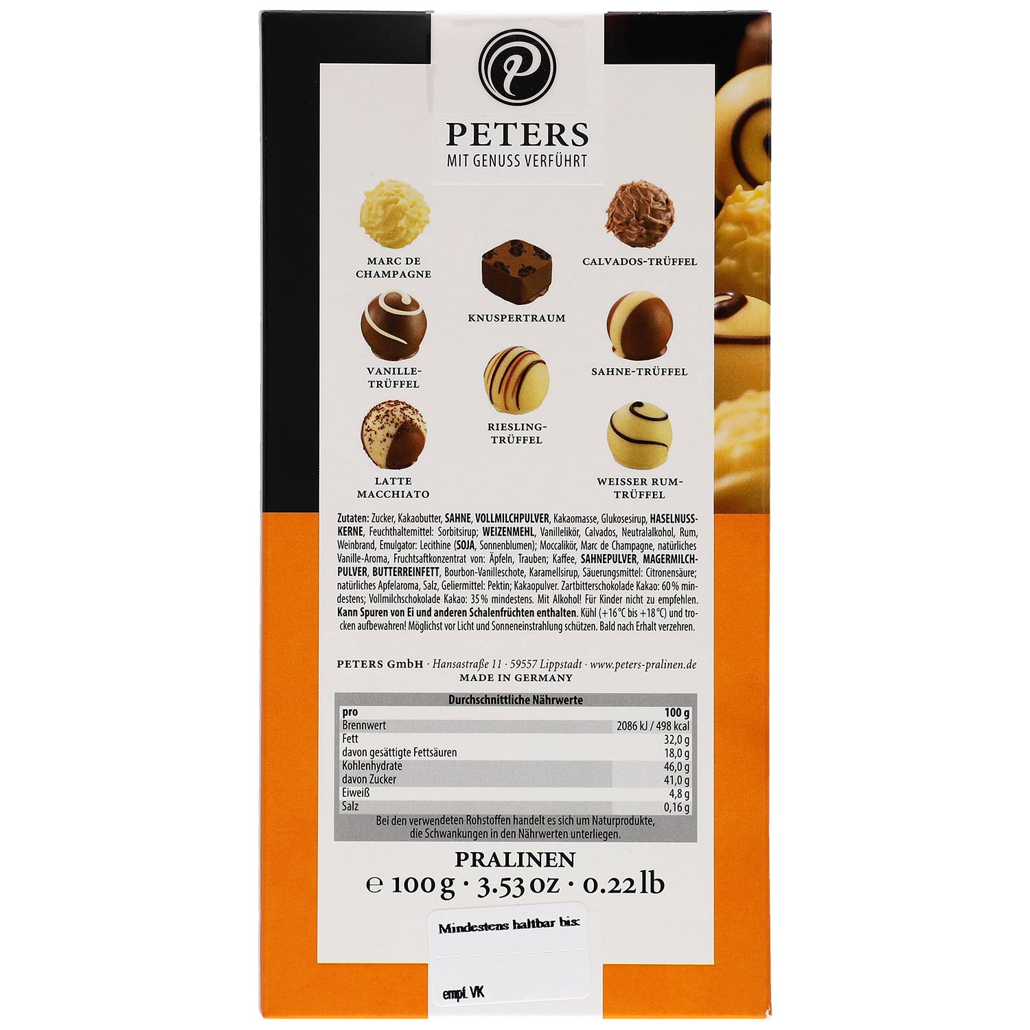 Peters Helle Trüffel-Auslese 100g