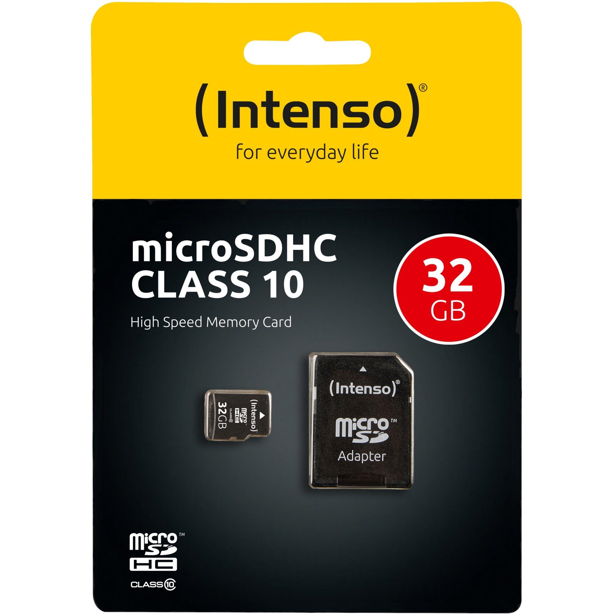 Intenso Intenso microSDHC 32 GB, Speicherkarte, (Class 10) Speicherkarte