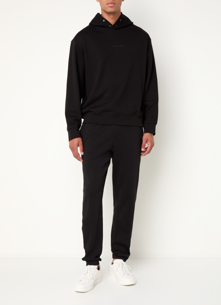 Felpa con cappuccio Armani Exchange con logo e tessuto elasticizzato.