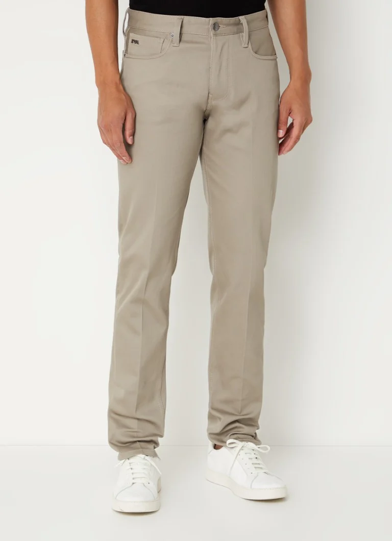 Calça chino Emporio Armani Slim fit com bolsos laterais