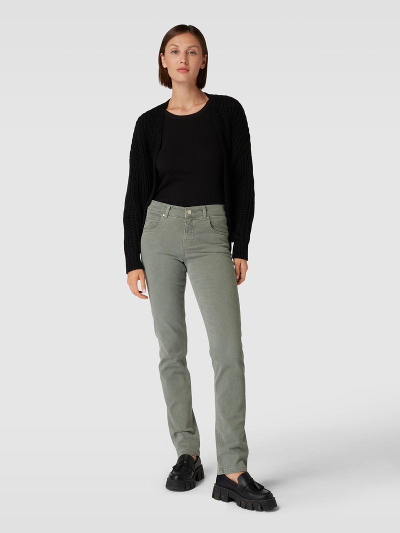 Jeans im 5-Pocket-Design Modell 'CICI' in khaki