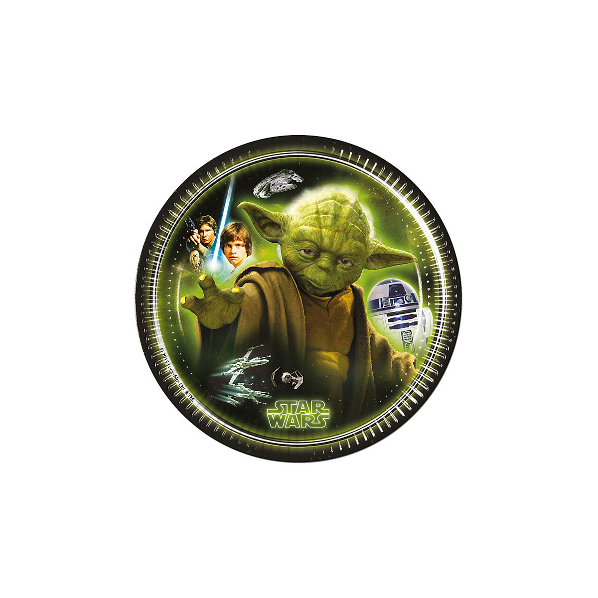 Papp-Partyteller Star Wars Heroes, Ø 20 cm, 8 Stück