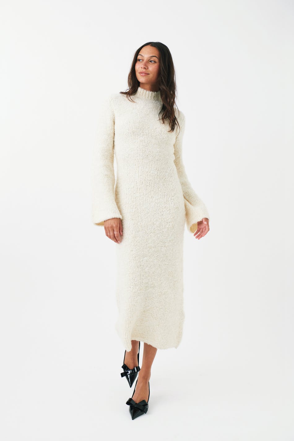 Knitted bouclé dress