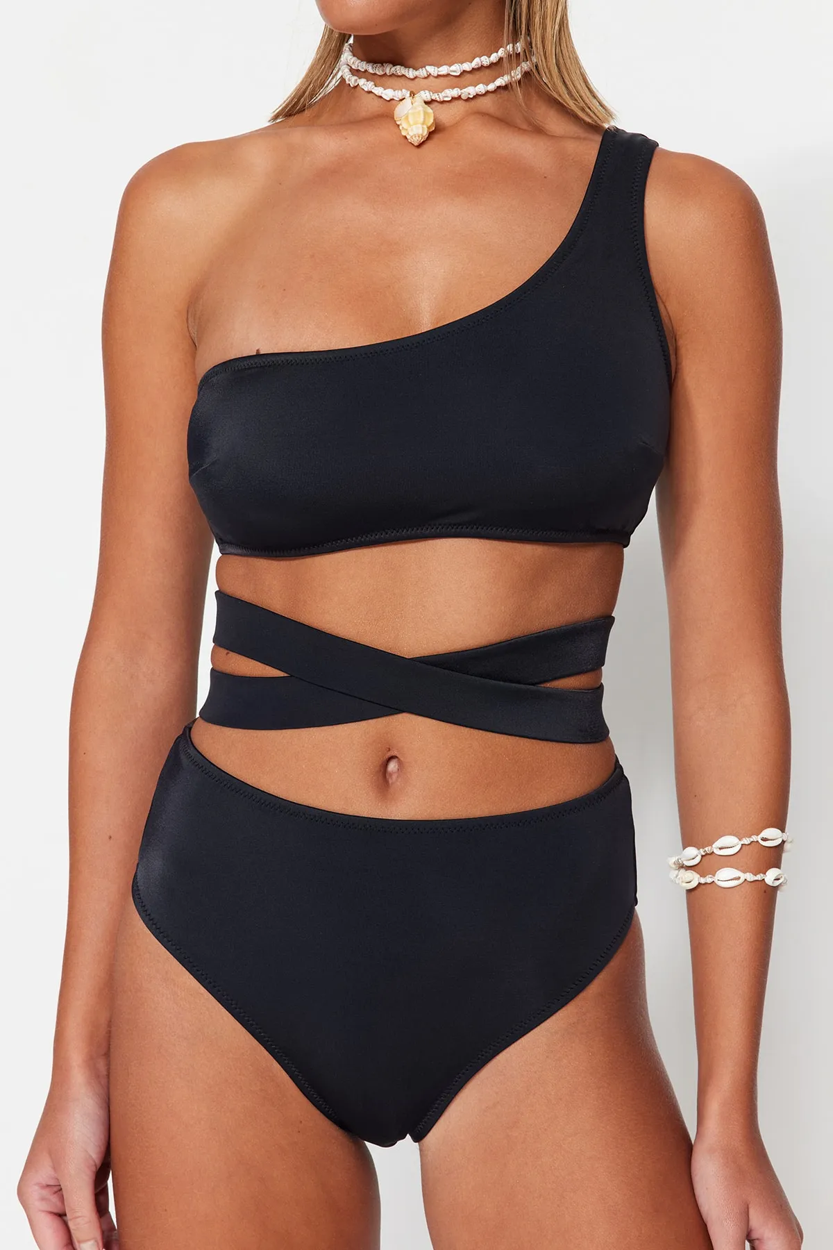 Trendyol Collection  Bikini-Set - Schwarz - Unifarben