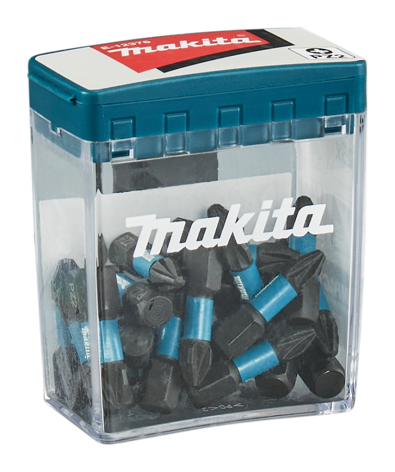 Makita Tilbehør E-12376 Slagskruetrækkerbit Sort PZ2 x 25 mm Pr. 25 Stk.