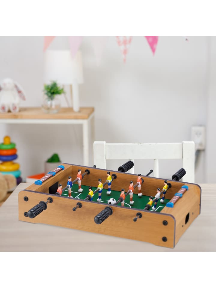 relaxdays Tischkicker in Grün/Braun - (B)51x (H)11 x (T)50 cm günstig kaufen onesize
