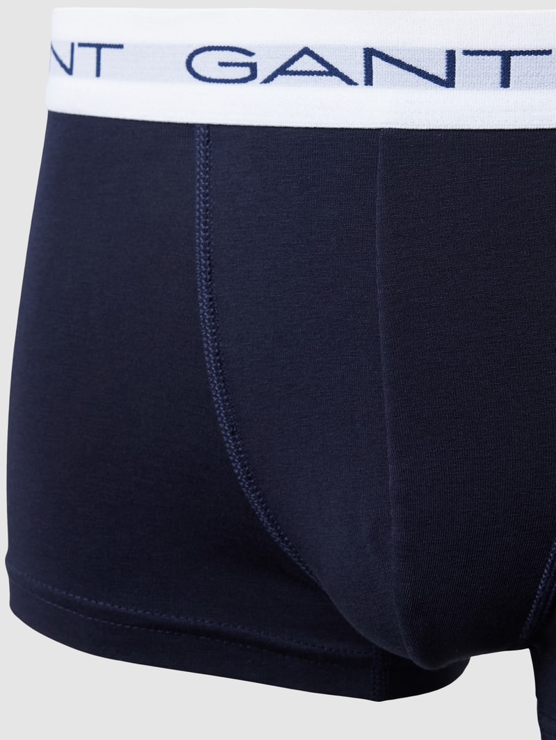 Trunks mit elastischem Logo-Bund im 3er-Pack in marineblau