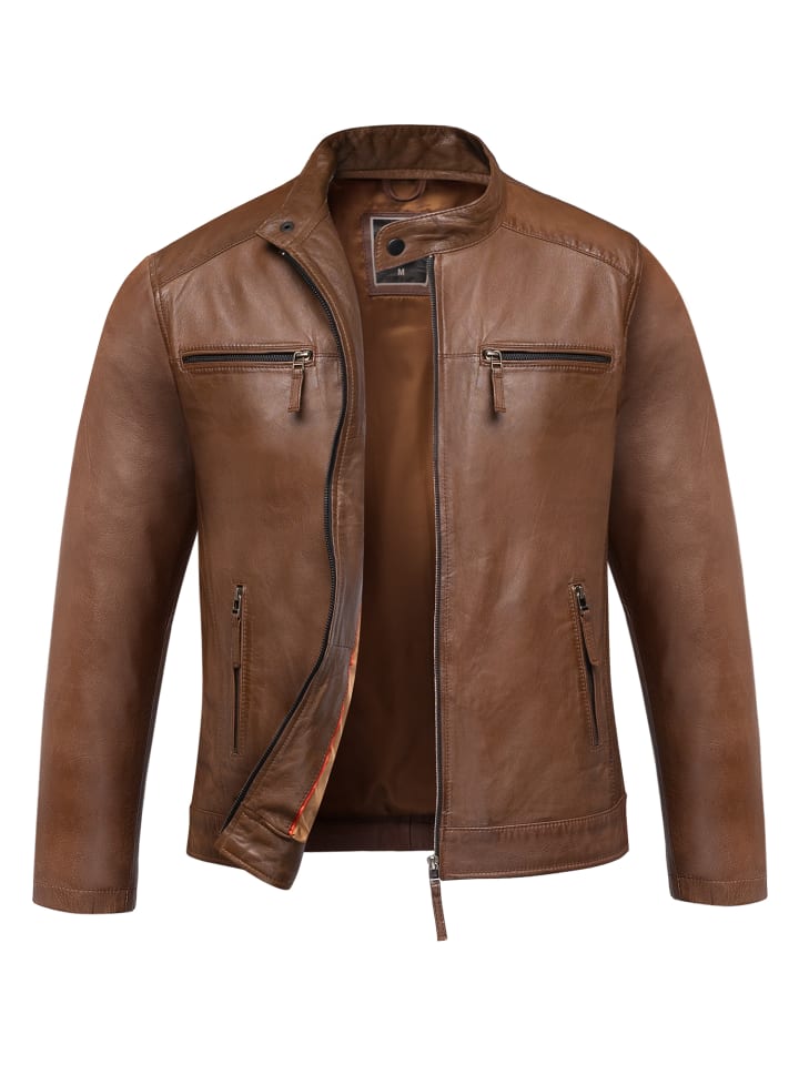 Amaci&Sons Lederjacke CICERO in Cognac günstig kaufen