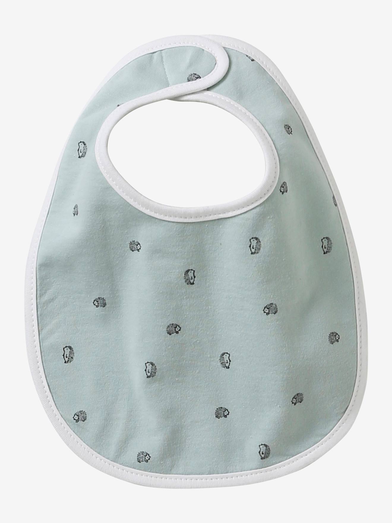 Vertbaudet Bio-Kollektion: 7er-Pack Baby-Lätzchen, Klett - pack grün lovely nature