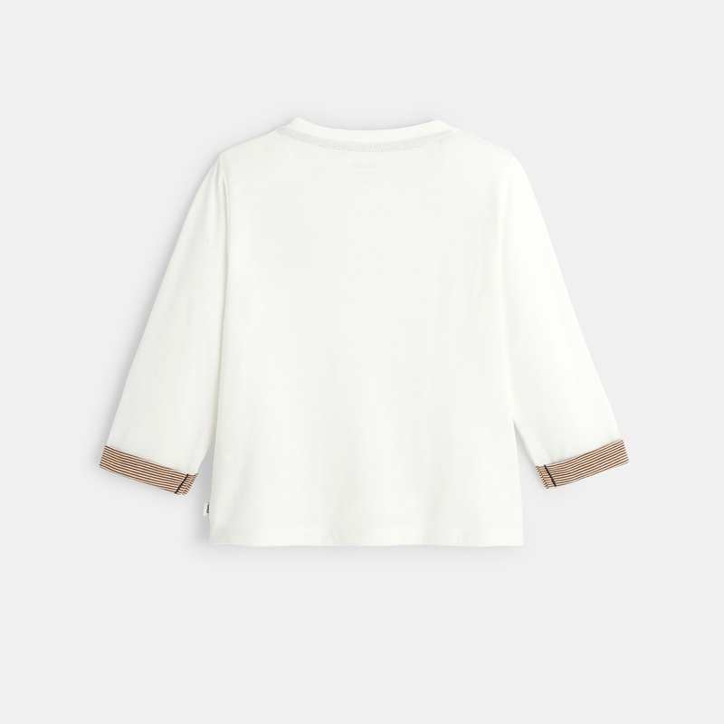 T-shirt éléphant blanc bébé garçon