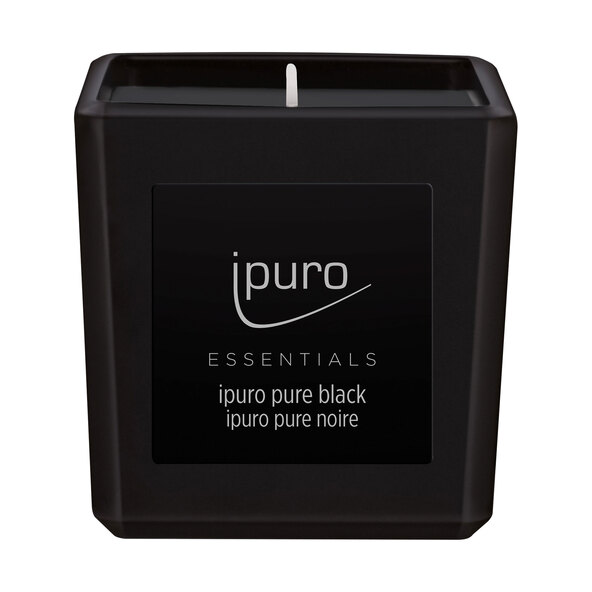Duftkerze ESSENTIALS pure black, 6er Set