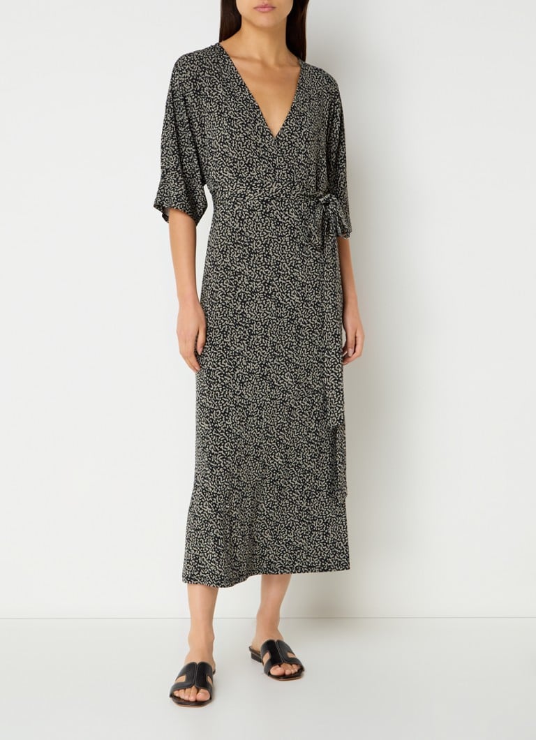 Robe portefeuille midi en jersey imprimé Marc O'Polo