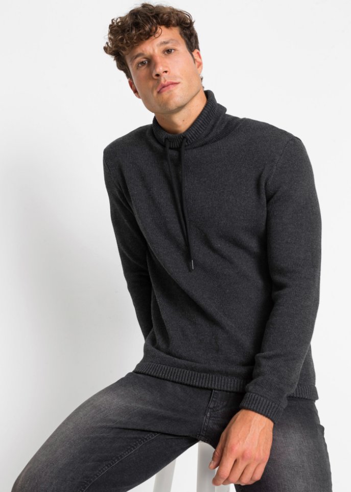 Pullover mit Schalkragen