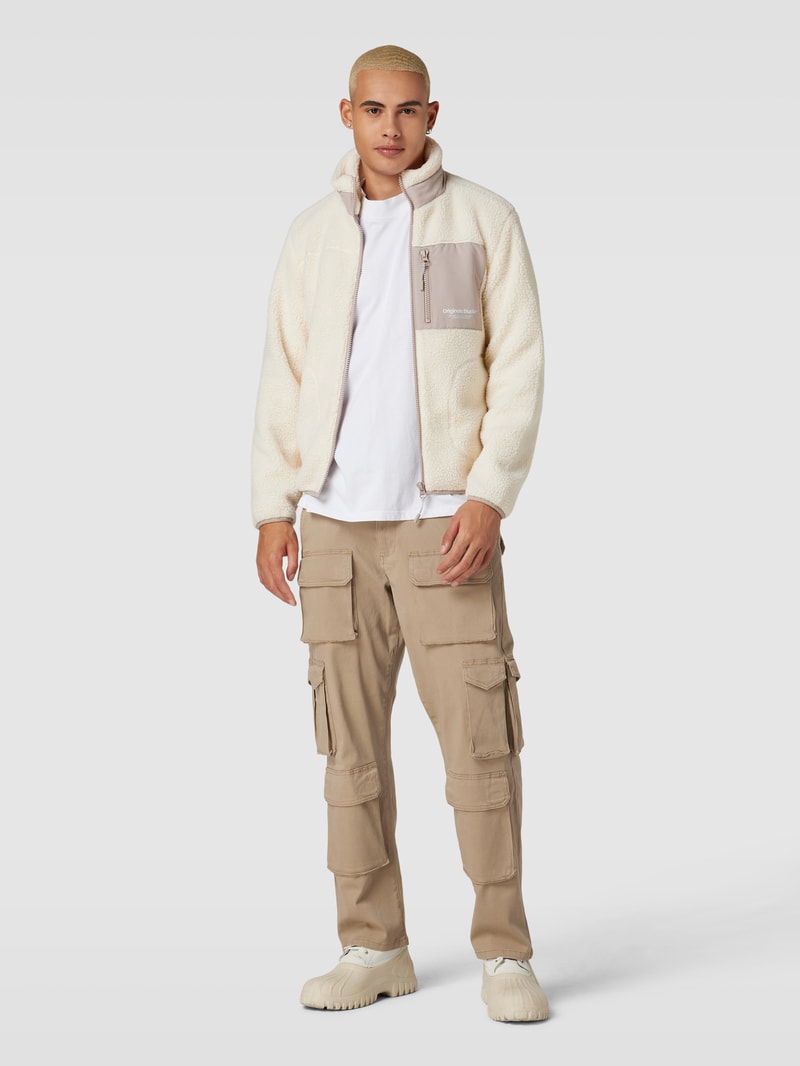 Jacke aus Teddyfell Modell 'JORVESTERBRO' in beige