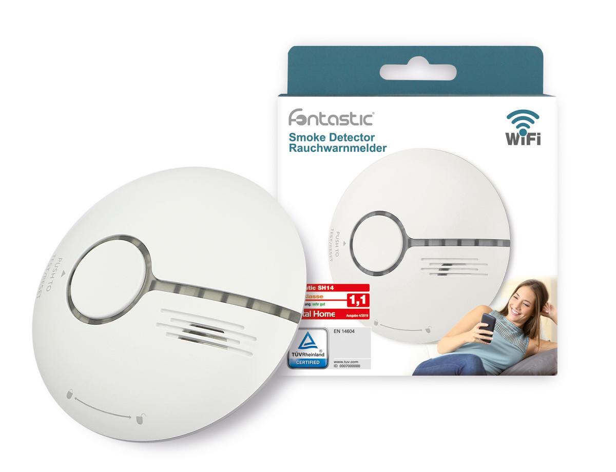 Fontastic Smart Home WiFi Rauchmelder nach DIN EN14604