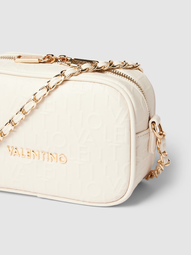 Handtasche mit Label-Prägung Modell 'RELAX' in ecru
