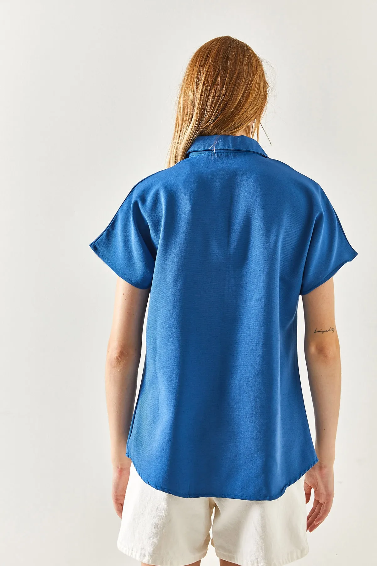 Olalook  Hemd - Blau - Oversized