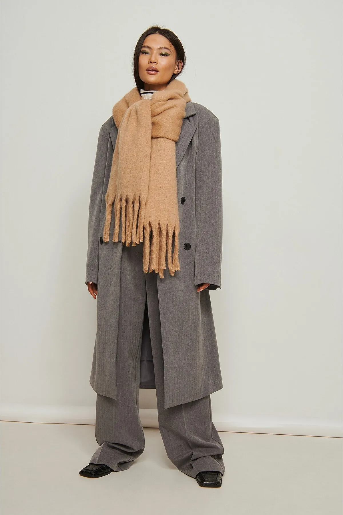 NA-KD  Schal - Beige - Unifarben