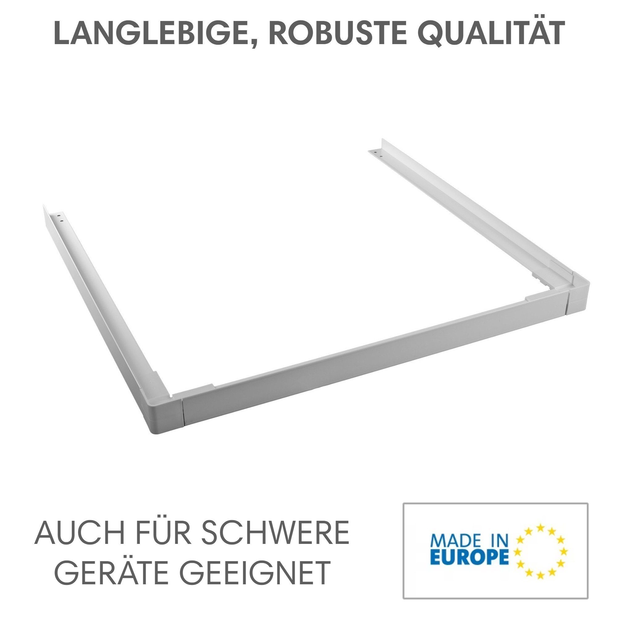 TronicXL Zwischenbaurahmen Trockner und Waschmaschine Universal Verbindung für Samsung Miele AEG