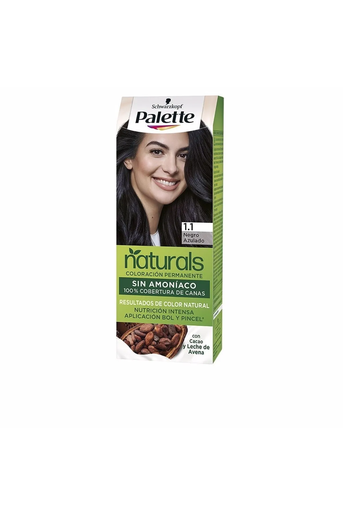 Palette  Natural Tinte #1.1-negro Azulado Palette