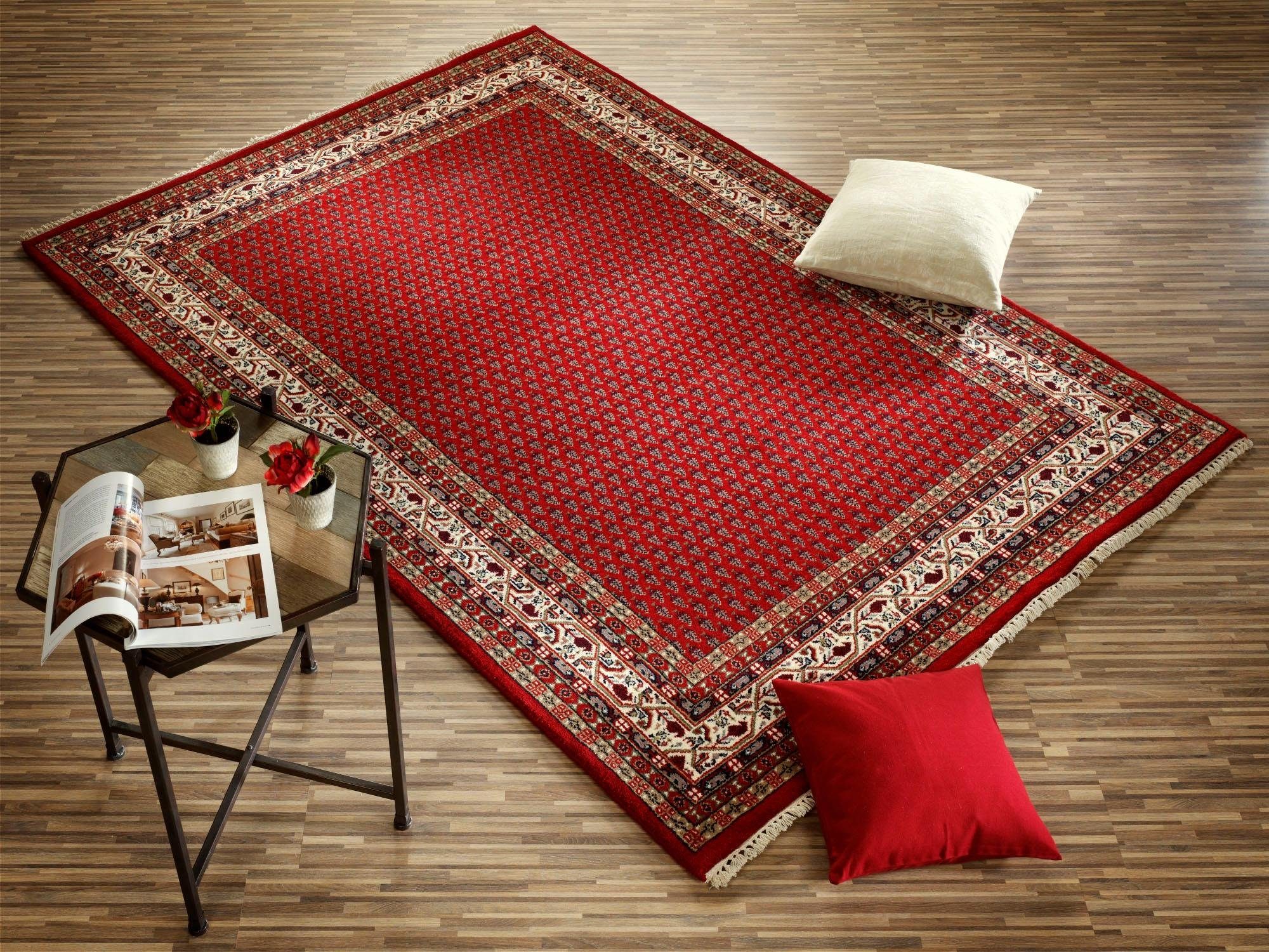 Orientteppich Sakki Mir, OCI DIE TEPPICHMARKE, rechteckig, Höhe: 7 mm, reine Wolle, handgeknüpft, mit Fransen, Wohnzimmer