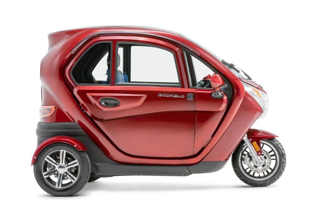 Econelo Elektro Kabinenroller Nelo 3.1 45 km/h bordeauxrot
