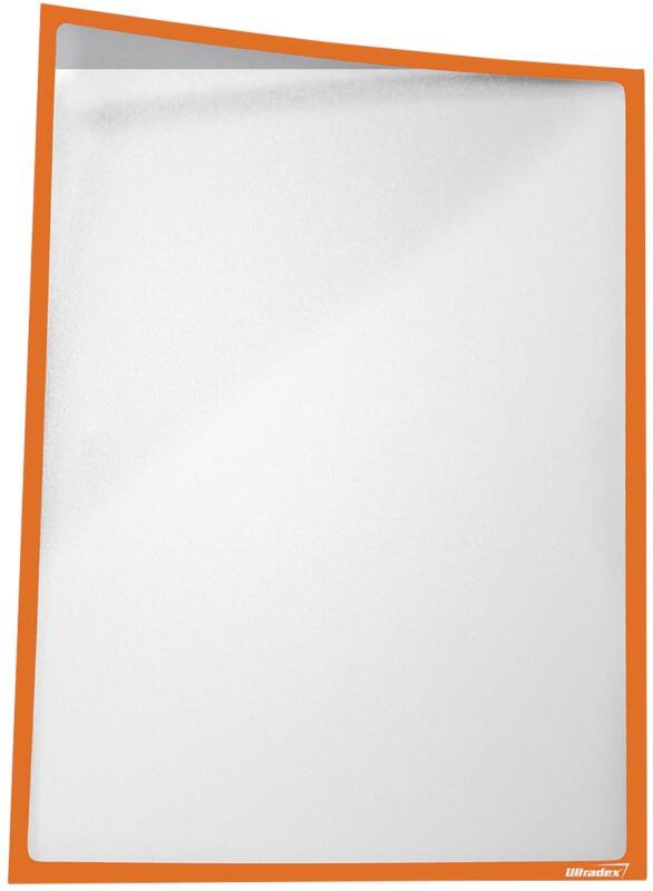 Ultradex DIN A3 Inforahmen Magnetisch Pastell Orange nicht haftend Kunststoff 889341 31,2 (B) x 43,5 (H) cm 5 Stück