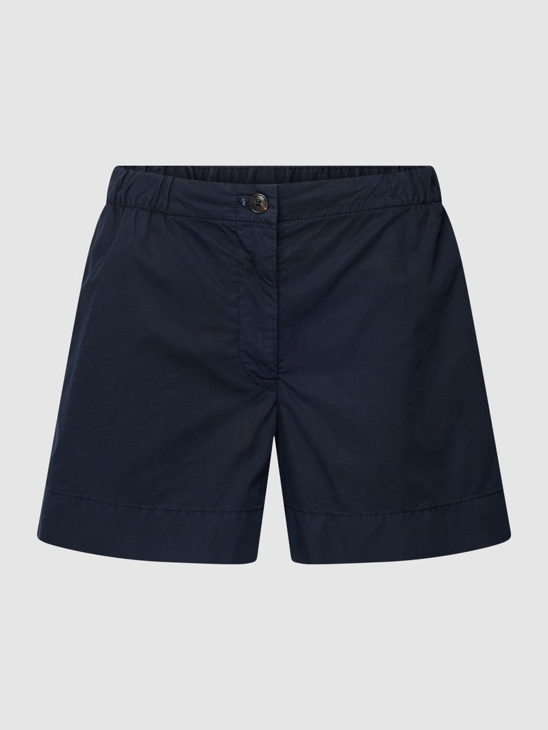 Shorts mit elastischem Bund in marineblau