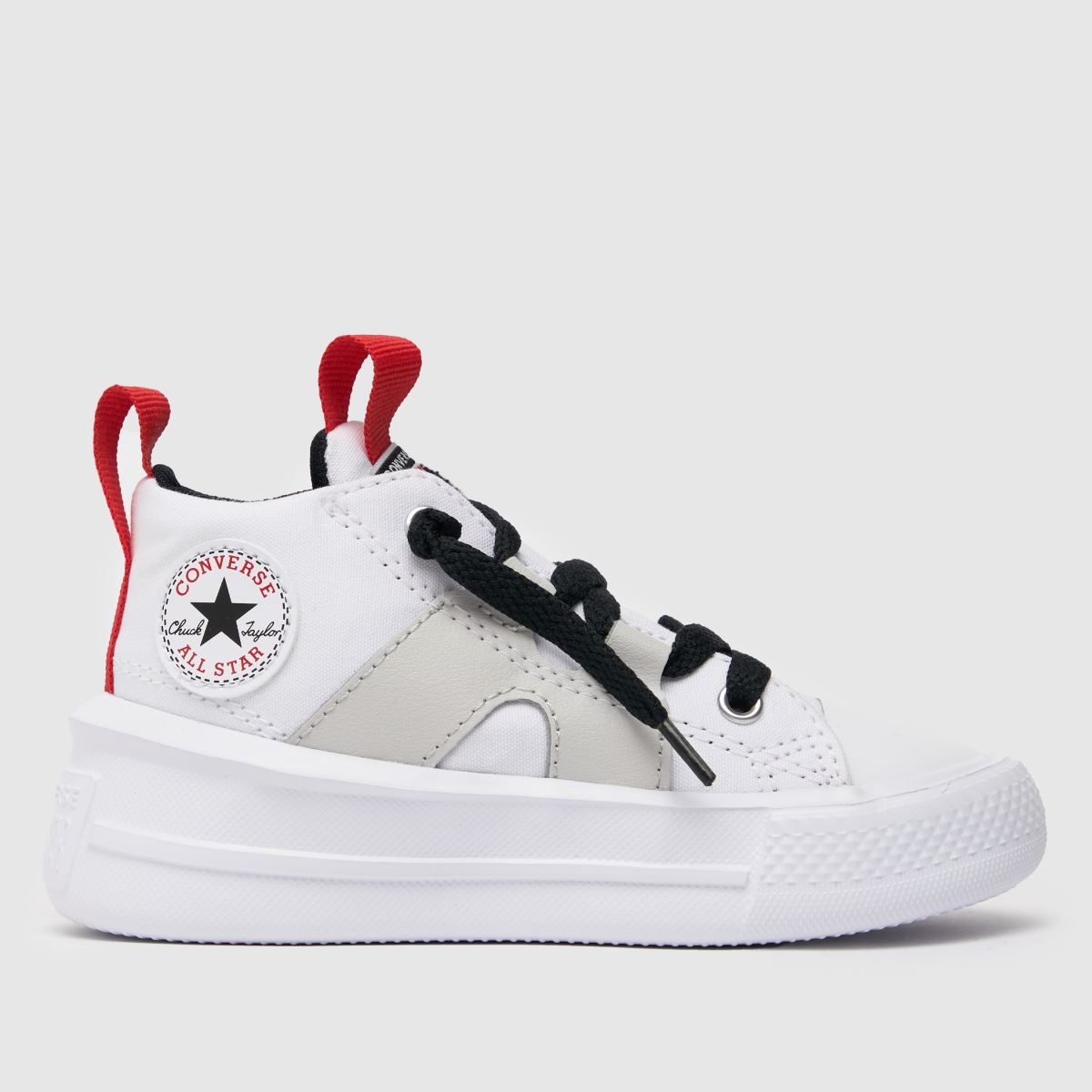 Converse vita och svarta All Star Ultra Color Pop-sneakers för småbarn