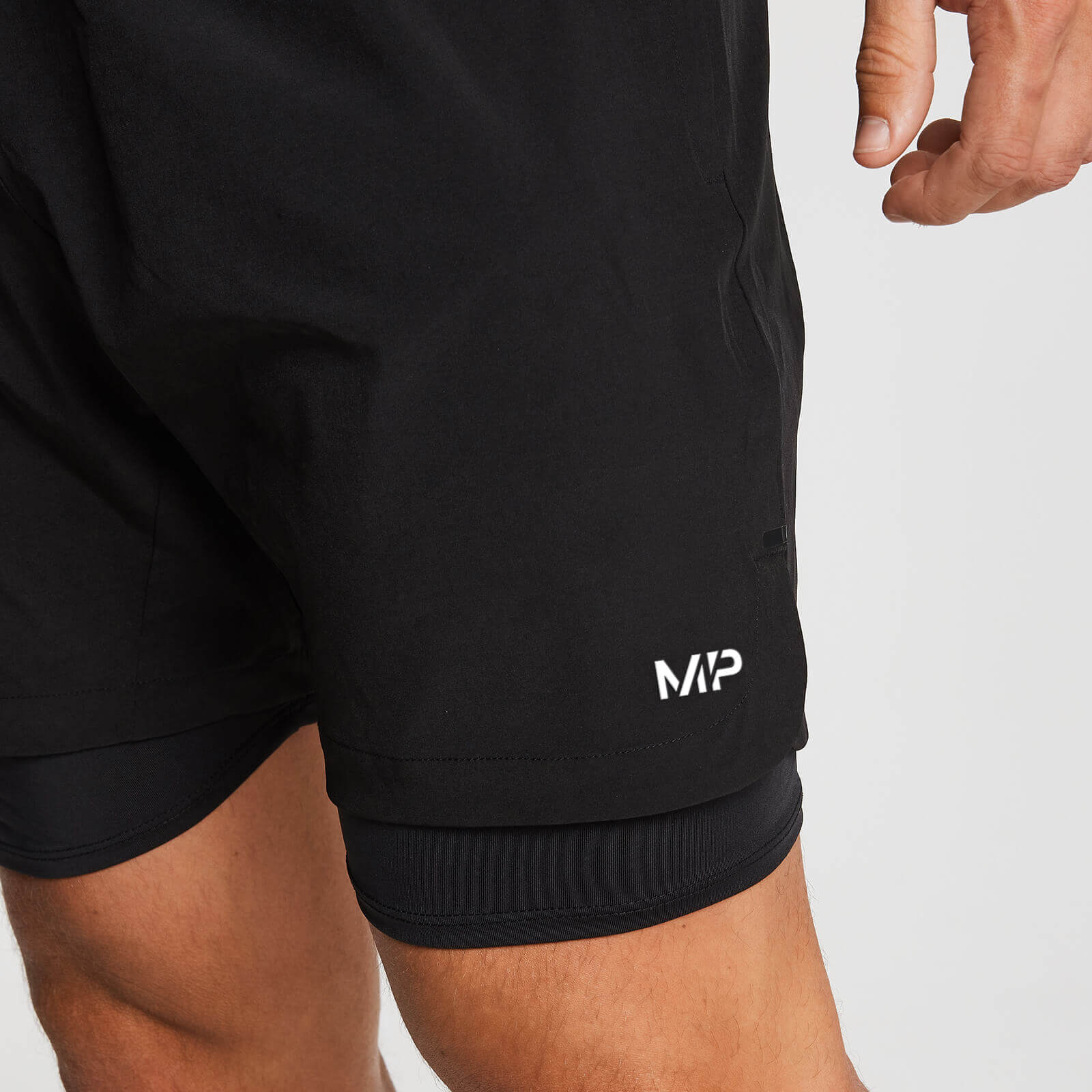 Short D'entraînement 2-En-1 De MP Pour Homme - Noir