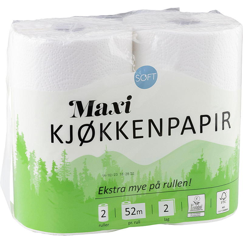 Soft Tørkerull 2-pk Maxi