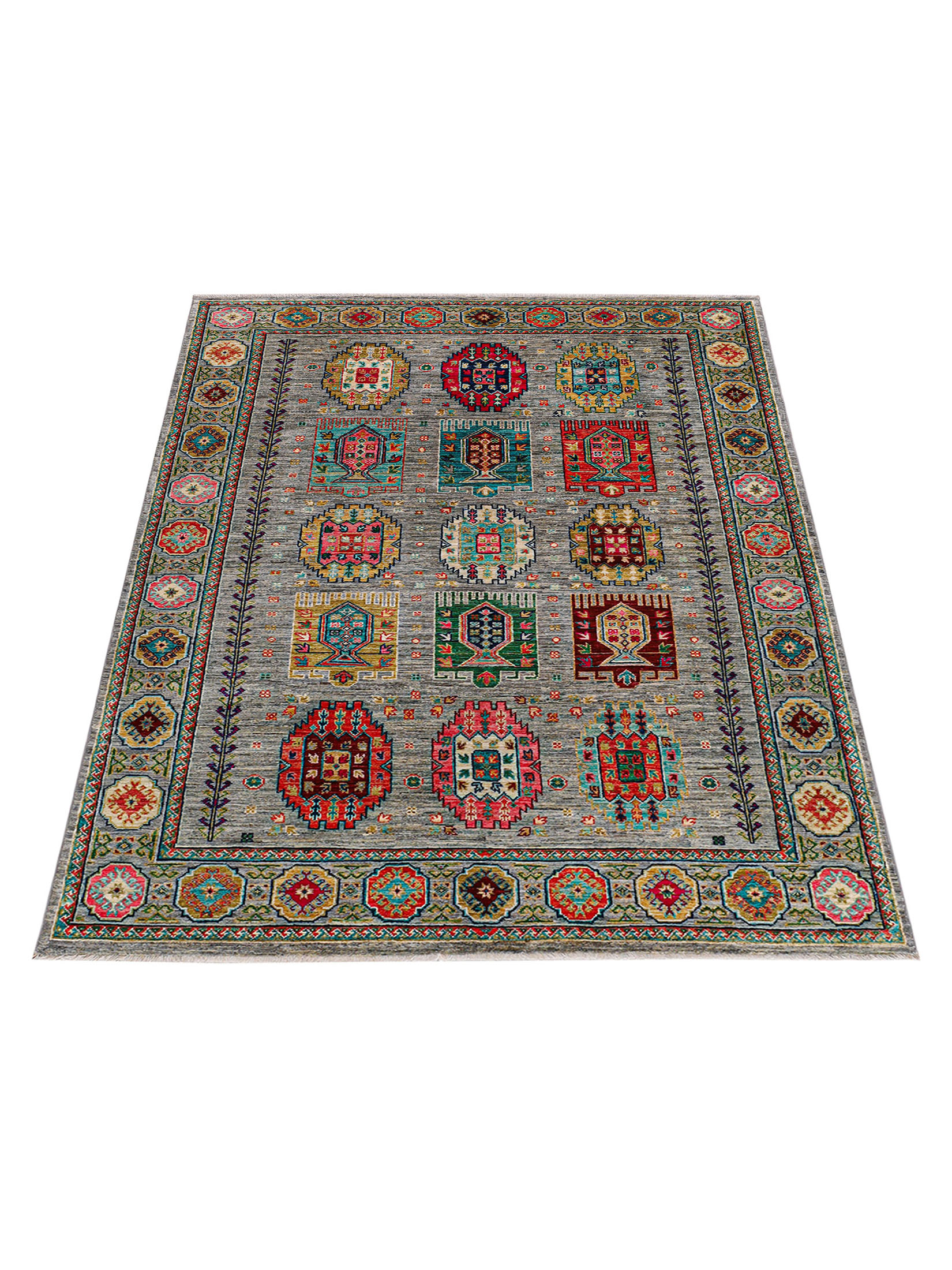 Kazak Ghazni ca. 154 x 214 cm, Unikat / Einzelstück