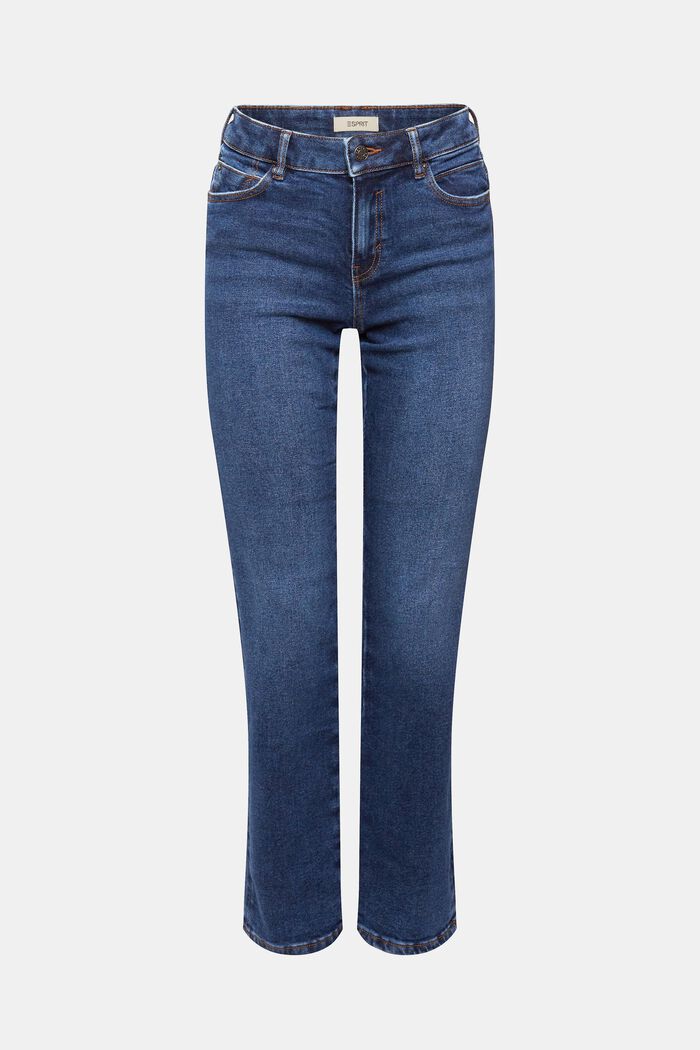 High-Rise-Jeans mit geradem Bein