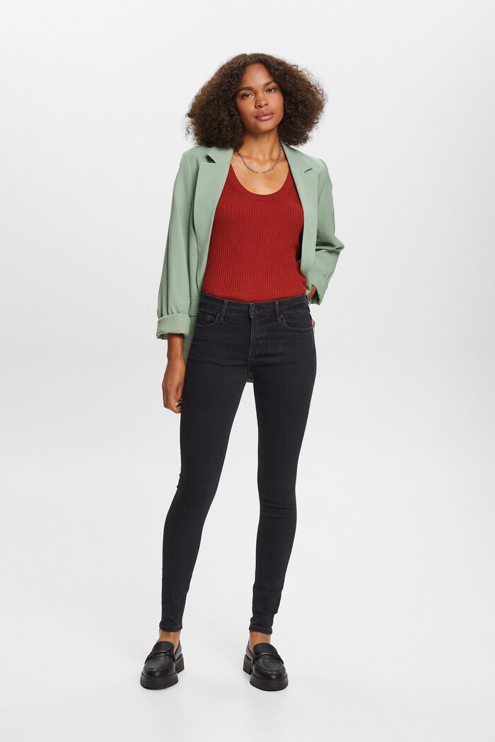 Recycelt: Skinny Jeans mit mittelhohem Bund