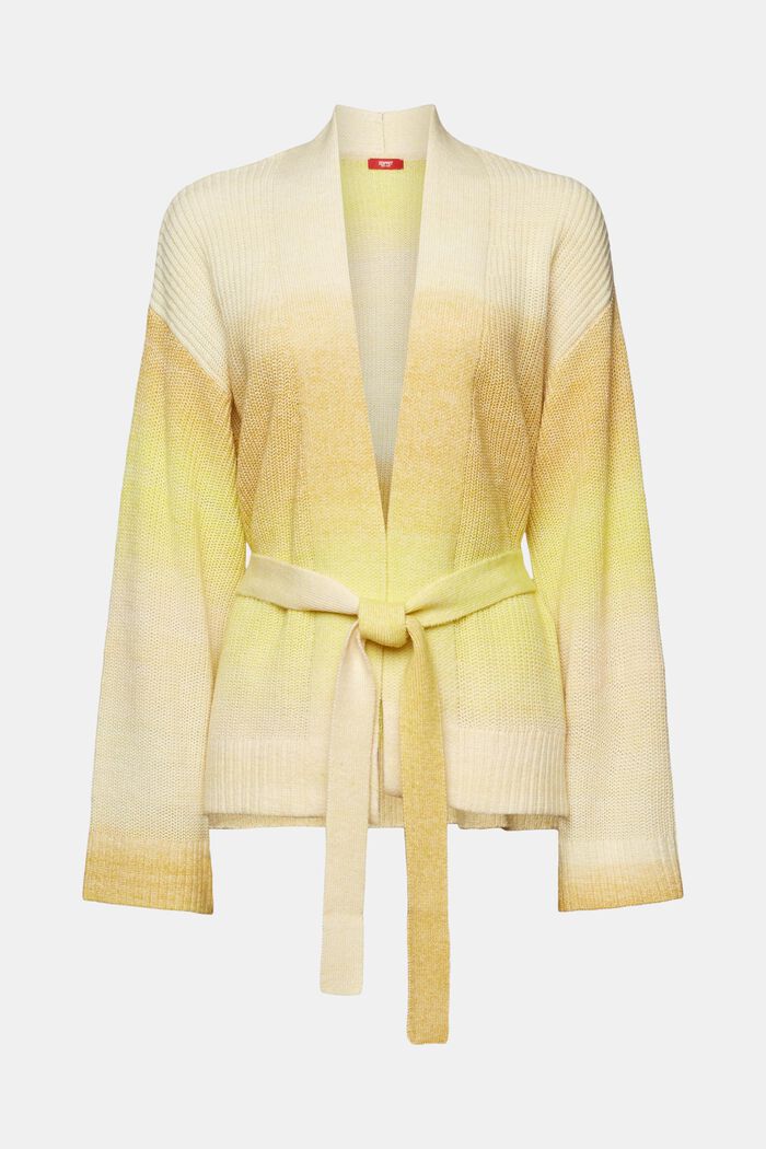 Cardigan mit Gürtel, Baumwollmix