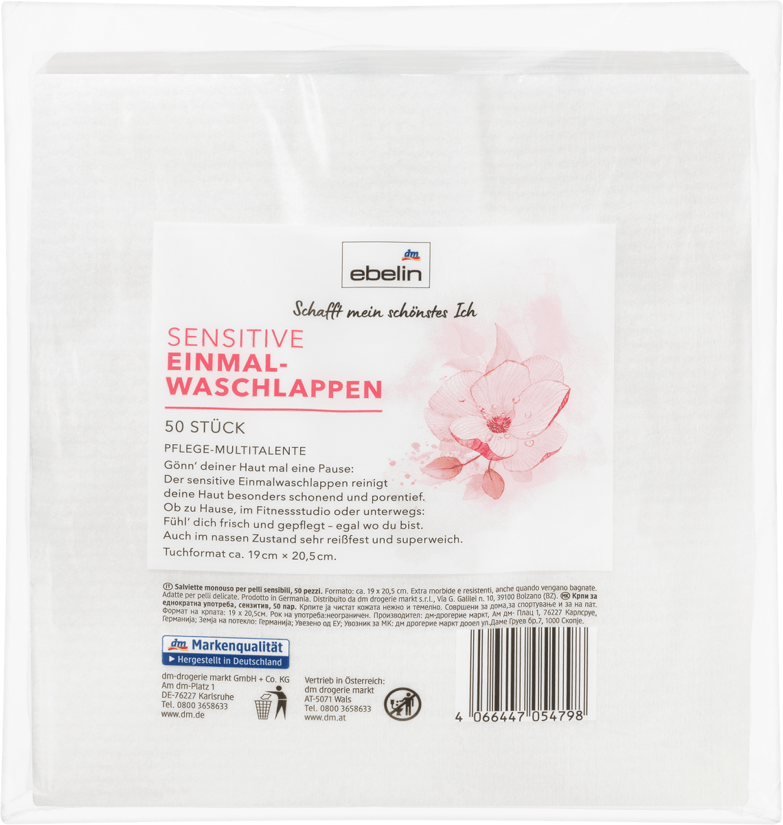 Einmalwaschlappen sensitiv, 50 St