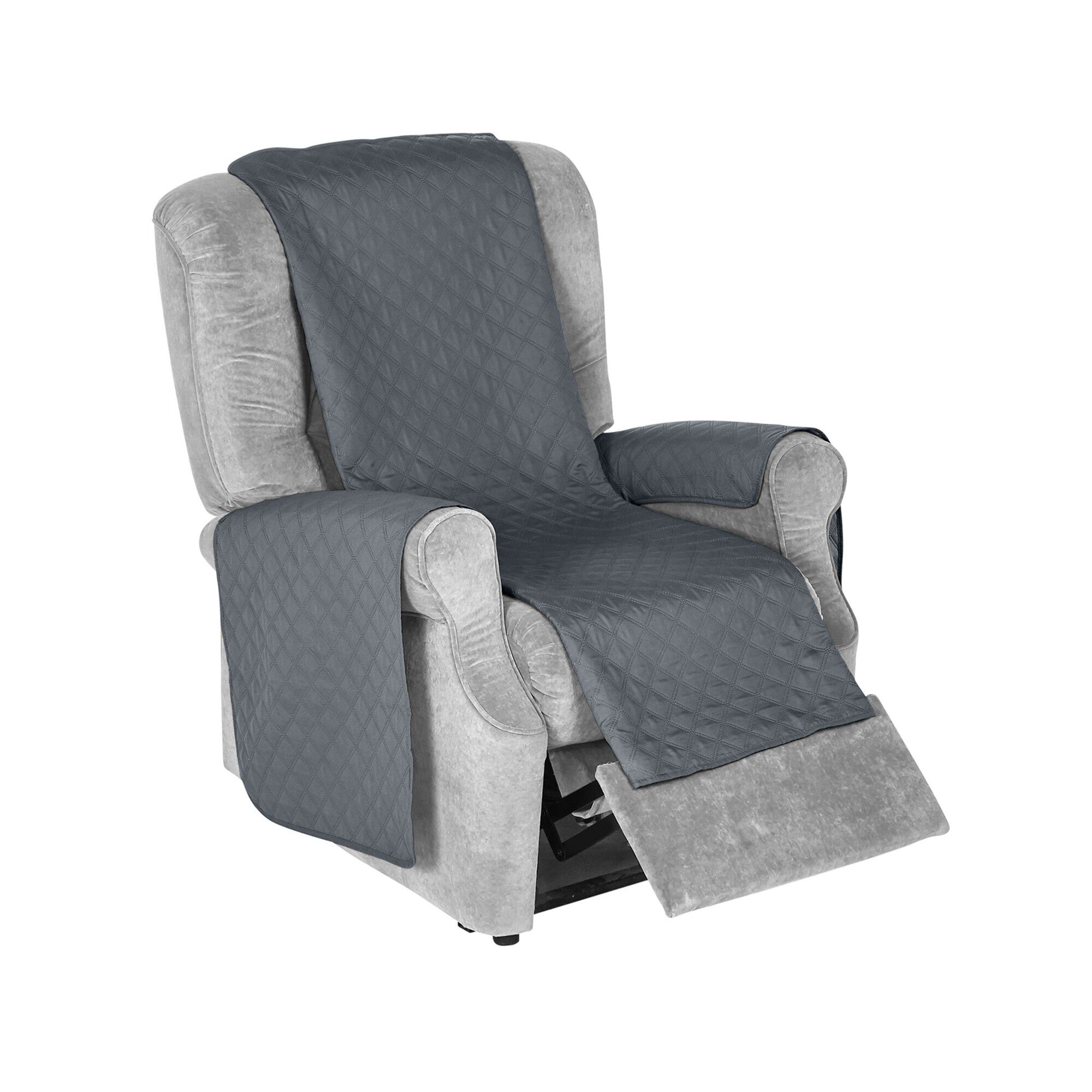 Protège-salon antiglisse microfibre matelassé
