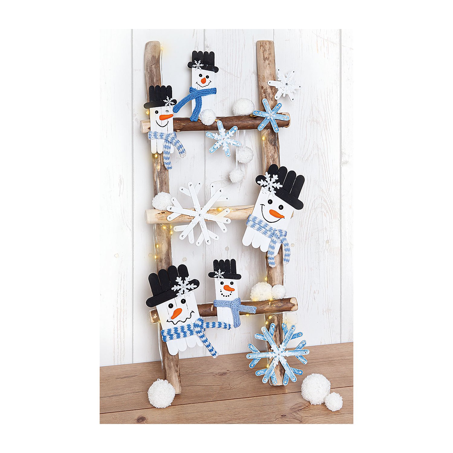 Holz-Stäbchen, natur, 2 Größen, 150 Stück