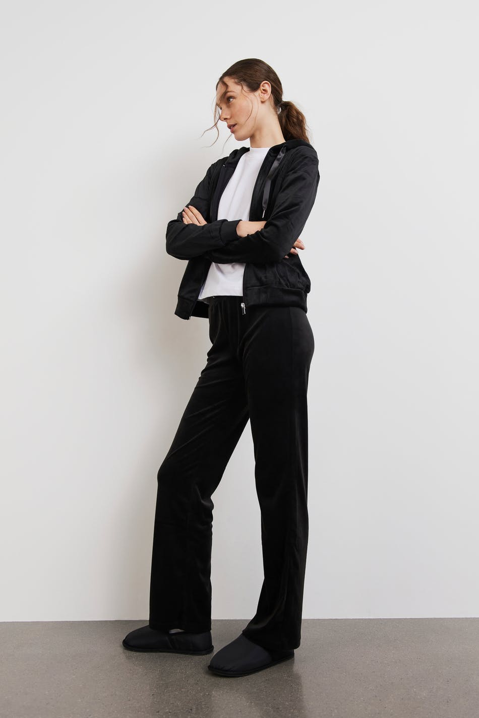 Cecilia velour trousers