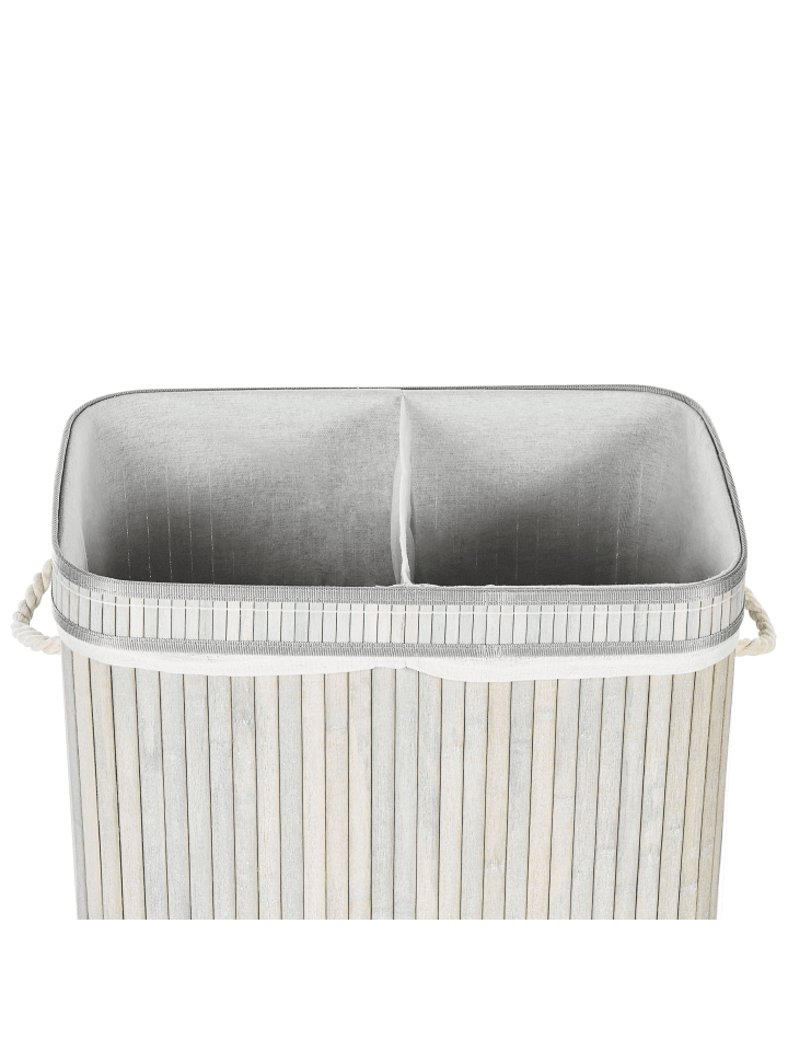Beliani Wäschekörbe KALTHOTA in Grau - (W) 52 x (H) 60 x (L) 34 cm günstig kaufen onesize