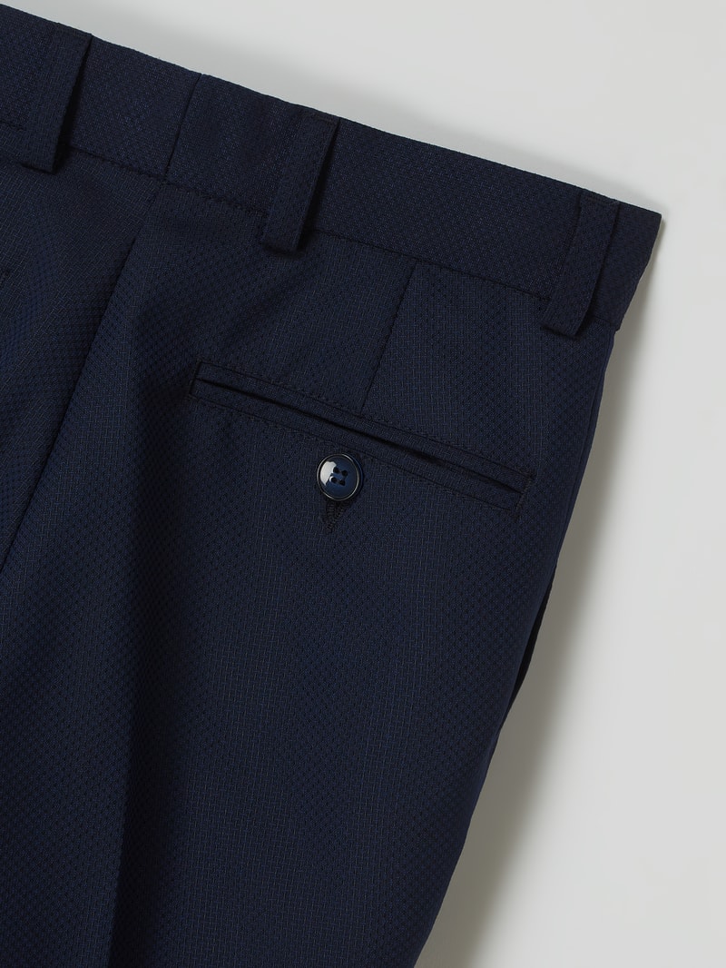 Super Slim Fit Hose mit Stretch-Anteil in marineblau