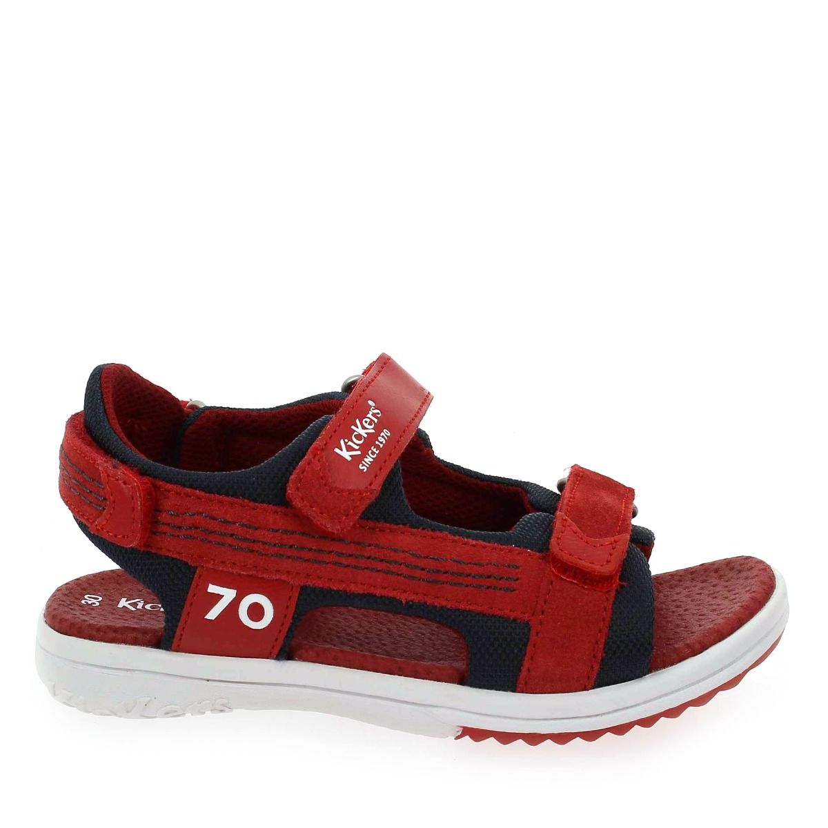 Kickers  PLANE - Rouge Marine