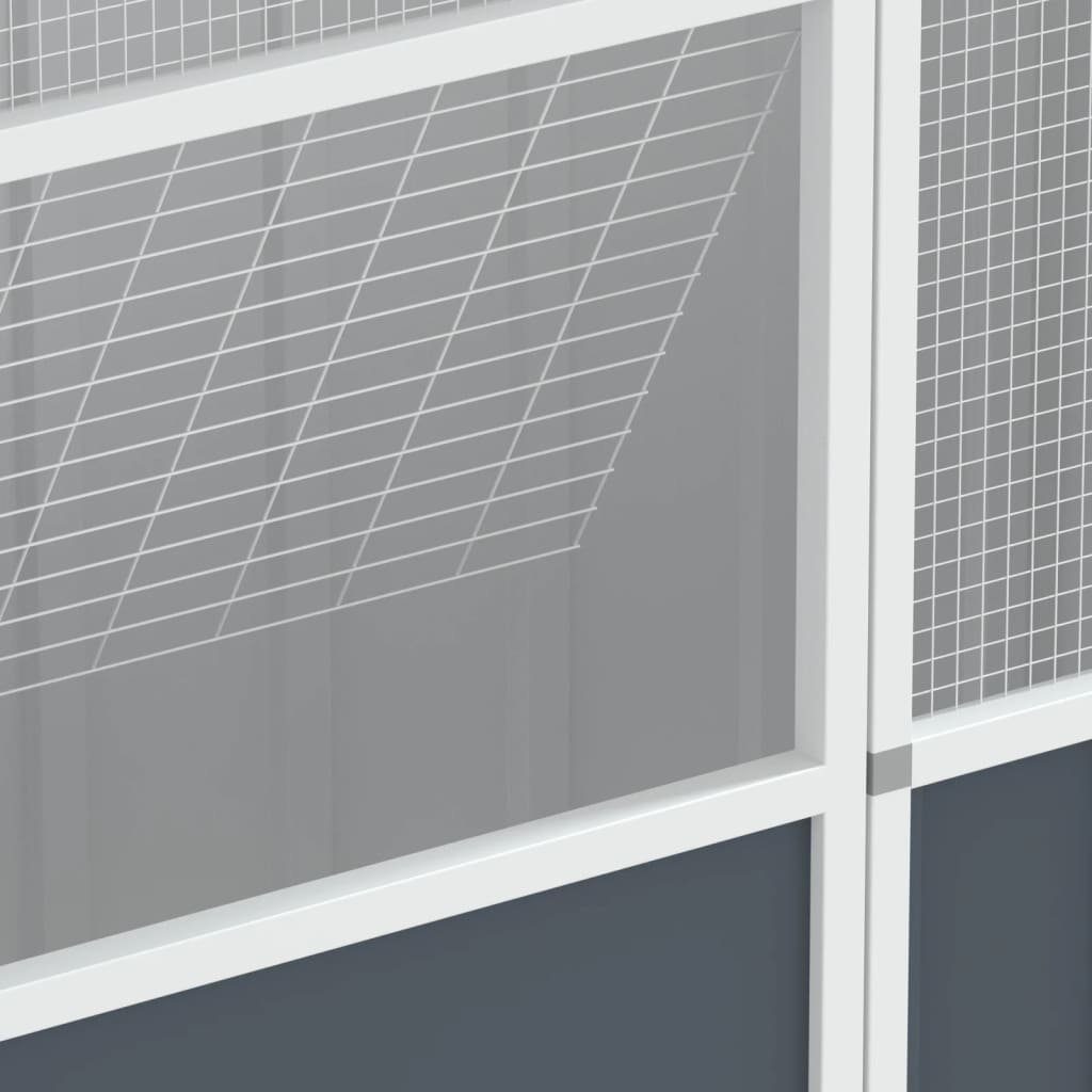 vidaXL Vogelkäfig Voliere Anthrazit 115x78x200 cm Verzinkter Stahl
