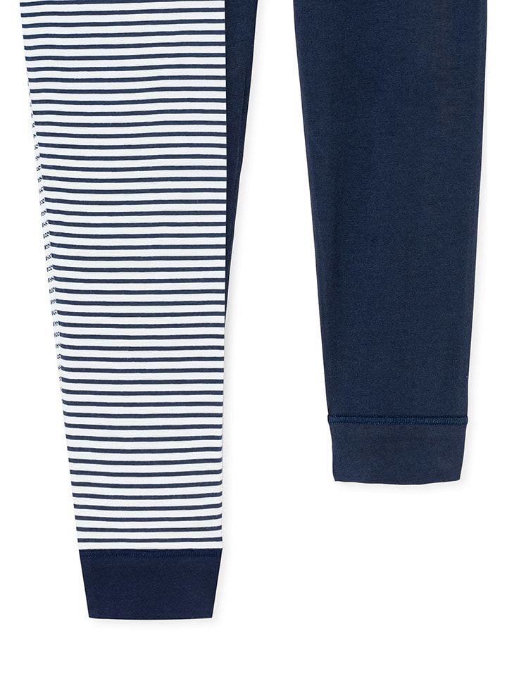 Schiesser 2er-Set: Lange Unterhosen in Dunkelblau/ Weiß günstig kaufen