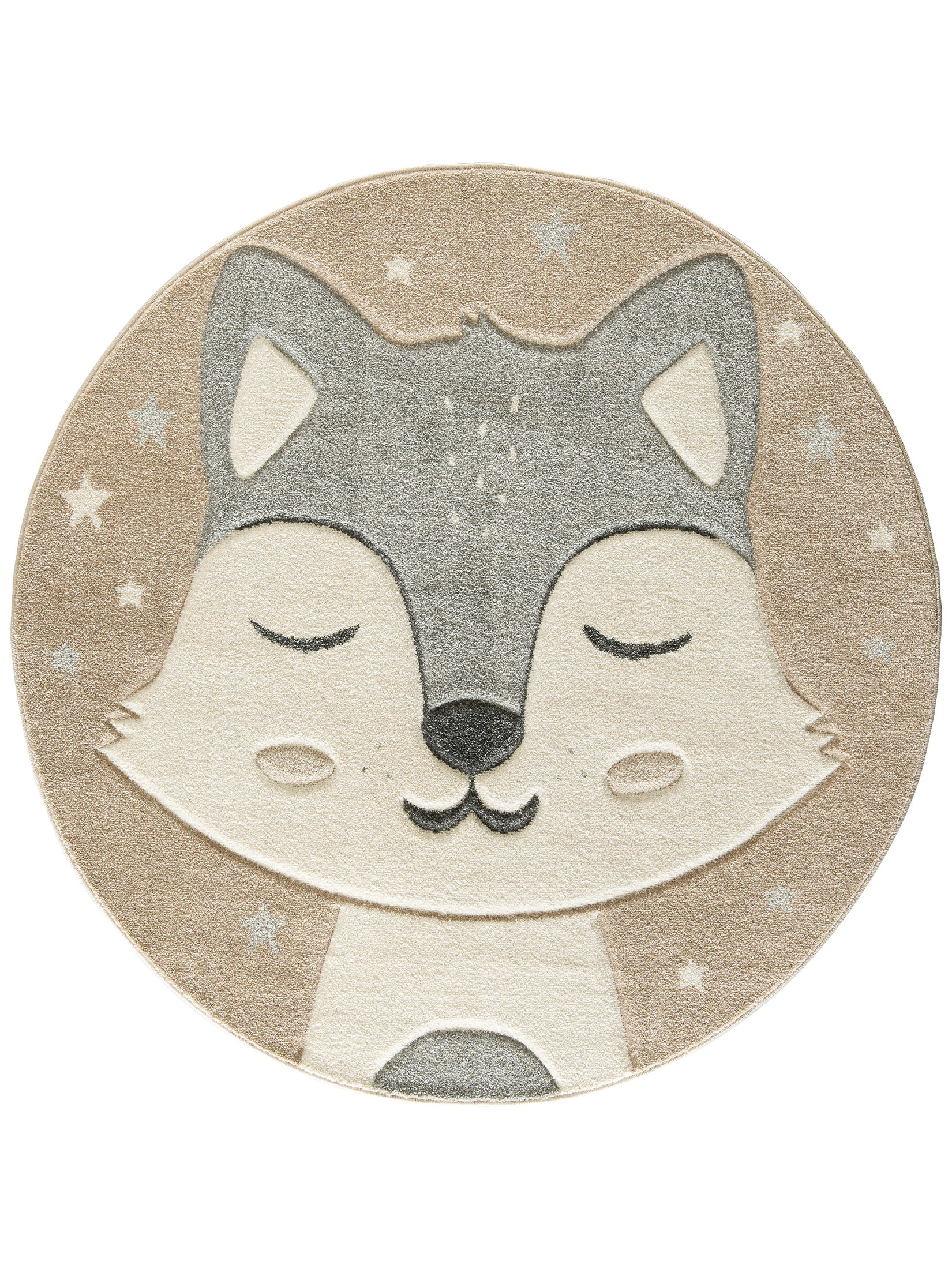 Todd Kinder-Teppich, Grau/Beige