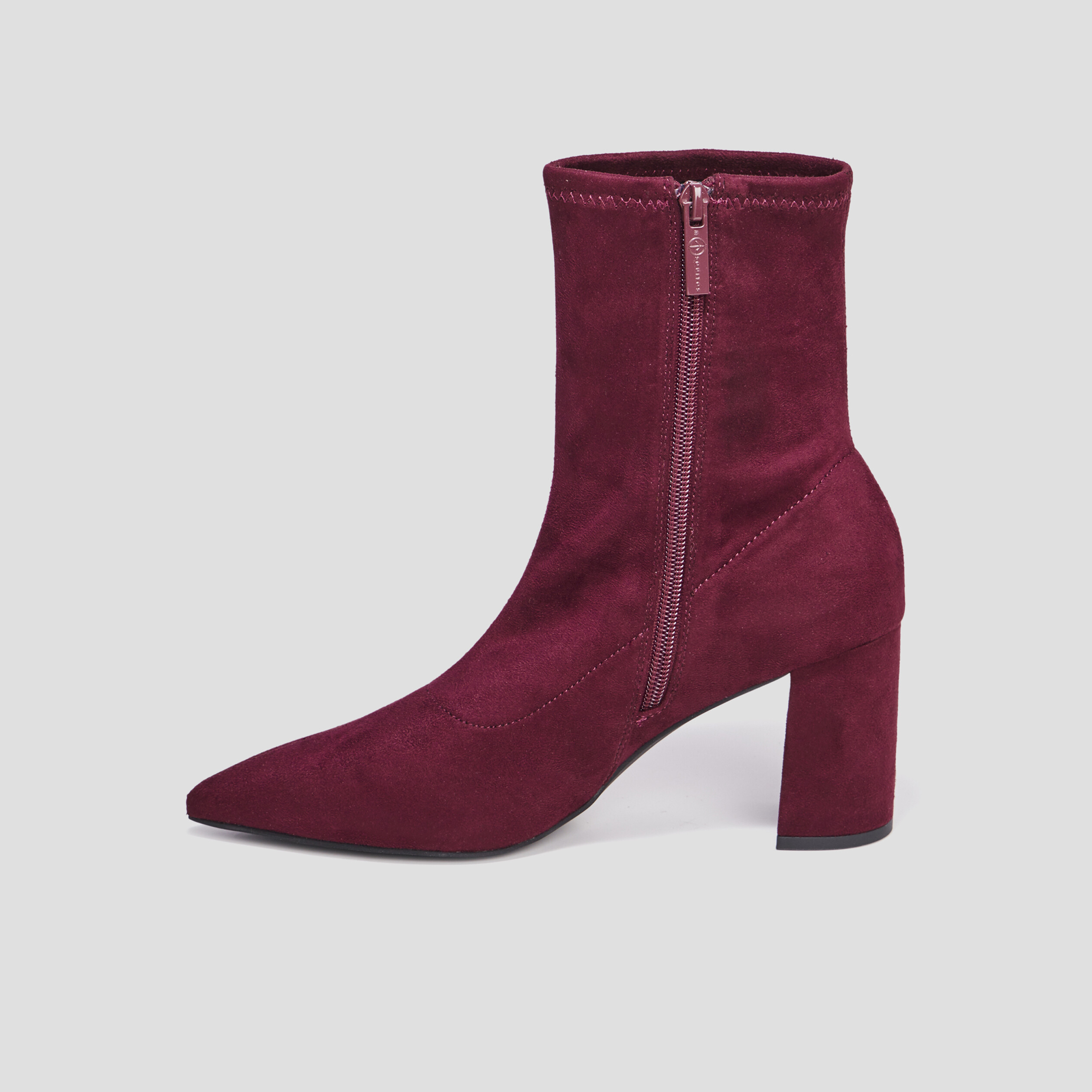 Bottines à talons bouts pointus rouge femme | La Halle