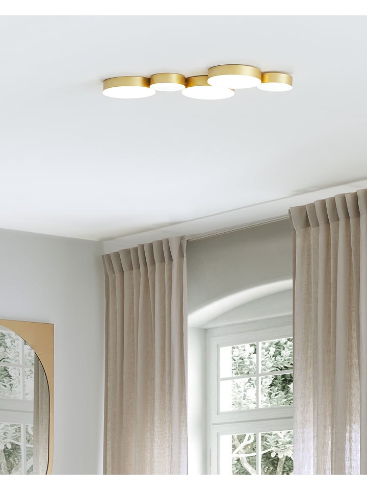 Beliani Deckenleuchten LUGA in Gold - (W) 54 x (H) 3 x (L) 20 cm günstig kaufen onesize